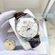 AAA replica Omega De Ville white dial moon phase automatic watch black leather strap (2)_th.jpg